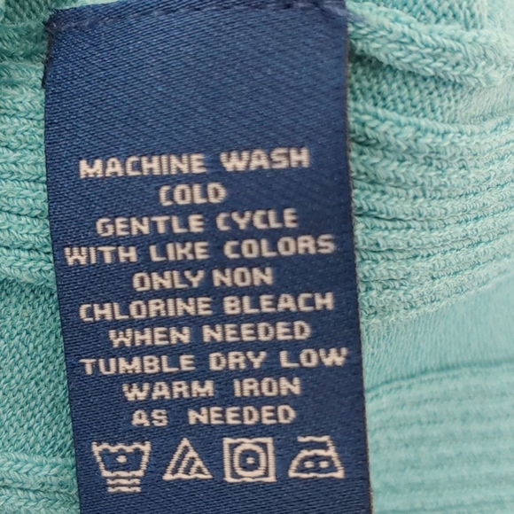 Evan Picone Sleeveless Top size L Turquoise (F) - Picture 6 of 6